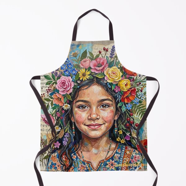 Item preview, Wildflower Soul Mixed Media Portrait Art designed and sold by Oonward2021.