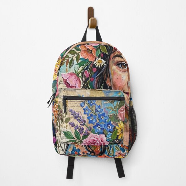 Item preview, Wildflower Soul Mixed Media Portrait Art designed and sold by Oonward2021.