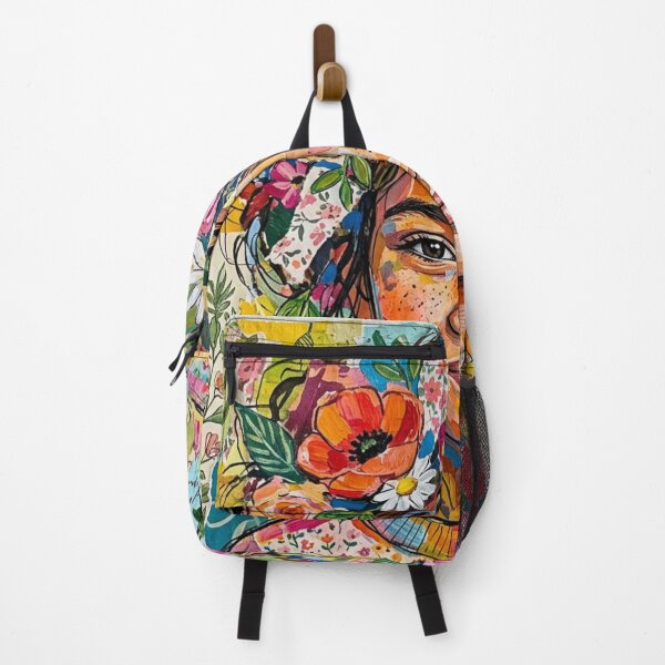 Item preview, Color Bloom Child Mixed Media Portrait designed and sold by Dream Bloom Gallery.