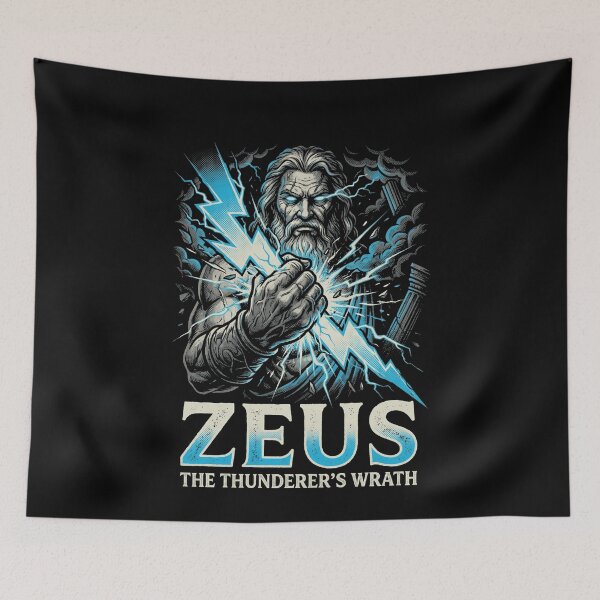 Item preview, Zeus The Thunderer's Wrath Greek Mythology King designed and sold by k3rstman1.