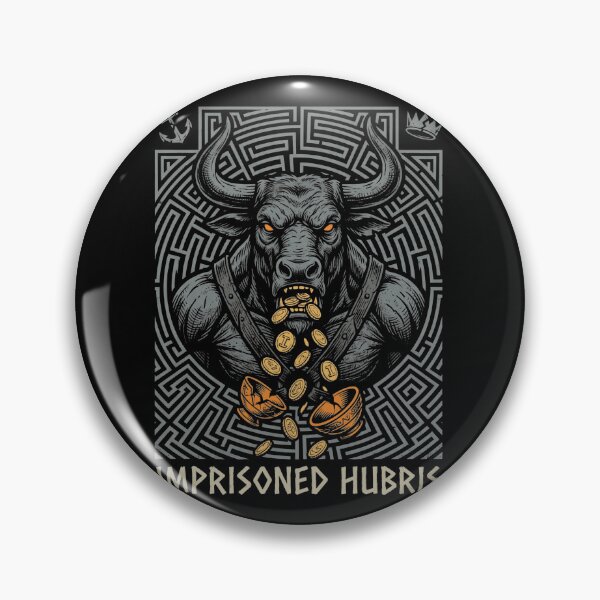 Item preview, Greek Mythology Minotaur Labyrinth Maze Imprisoned Hubris designed and sold by k3rstman1.