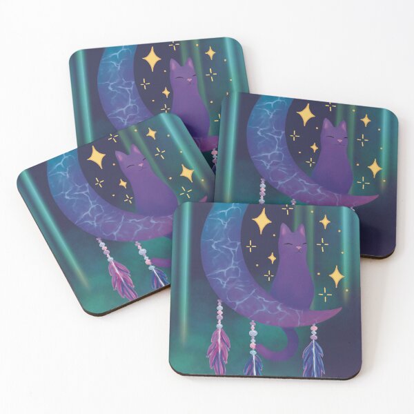 Item preview, Cat on the Moon designed and sold by Paintedsunsxt Designs.