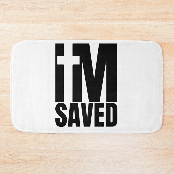 Item preview, I am Saved - Christian Black Design  designed and sold by MoriaStore.