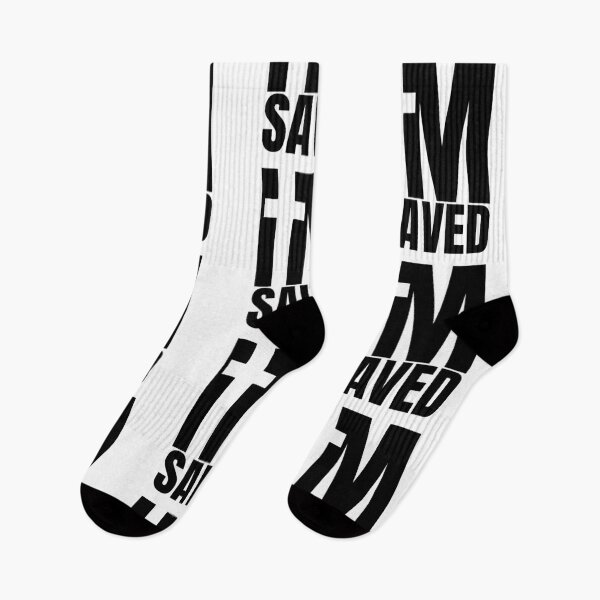 Item preview, I am Saved - Christian Black Design  designed and sold by MoriaStore.