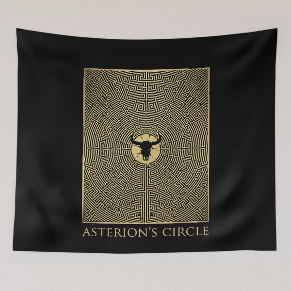 Item preview, Greek Mythology Minotaur Labyrinth Asterion Bull Skull designed and sold by k3rstman1.