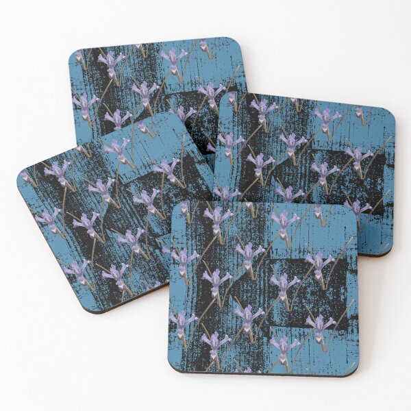 Item preview, Spring's First Flower on Barn Tin Black & Blue designed and sold by Digitalmyth's Designs.