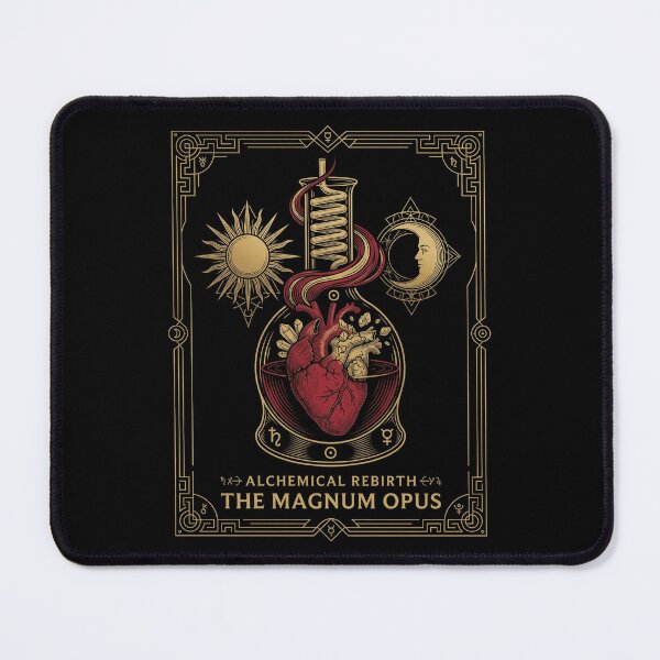 Item preview, Alchemical Rebirth Magnum Opus Heart Occult Symbols designed and sold by k3rstman1.