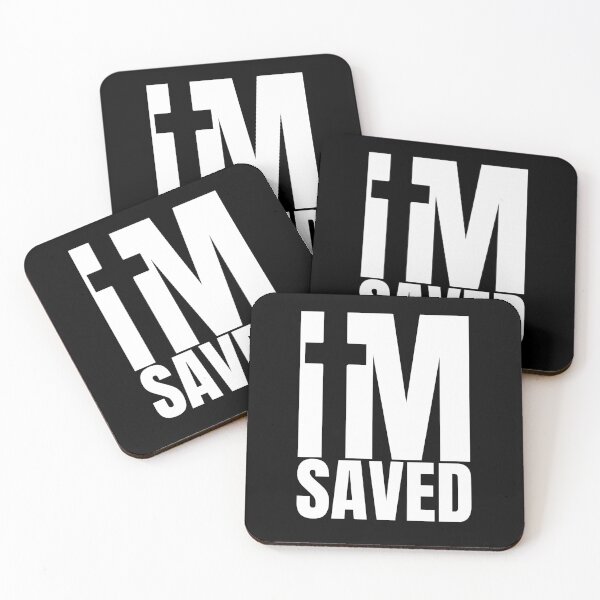 Item preview, I am Saved - Christian White Design  designed and sold by MoriaStore.