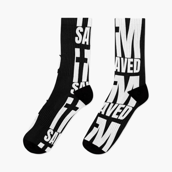 Item preview, I am Saved - Christian White Design  designed and sold by MoriaStore.