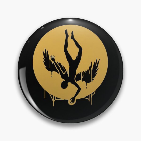 Item preview, Icarus Falling Sun Silhouette Greek Mythology Minimalist designed and sold by k3rstman1.