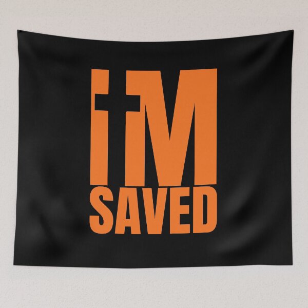 Item preview, I am Saved - Christian Orange Design  designed and sold by MoriaStore.