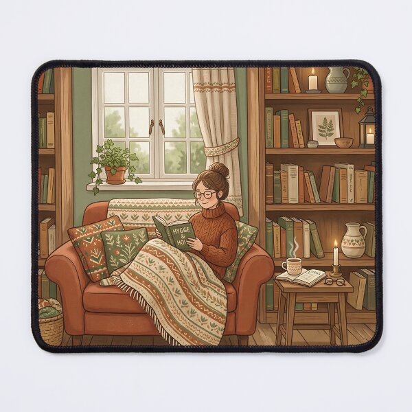 Item preview, Cozy Book Lover Aesthetic Girl!!! - Cozy Girl Book Lover - Girl reading in her cozy reading nook - A cozy paradise for book lovers designed and sold by SoffyLee586.