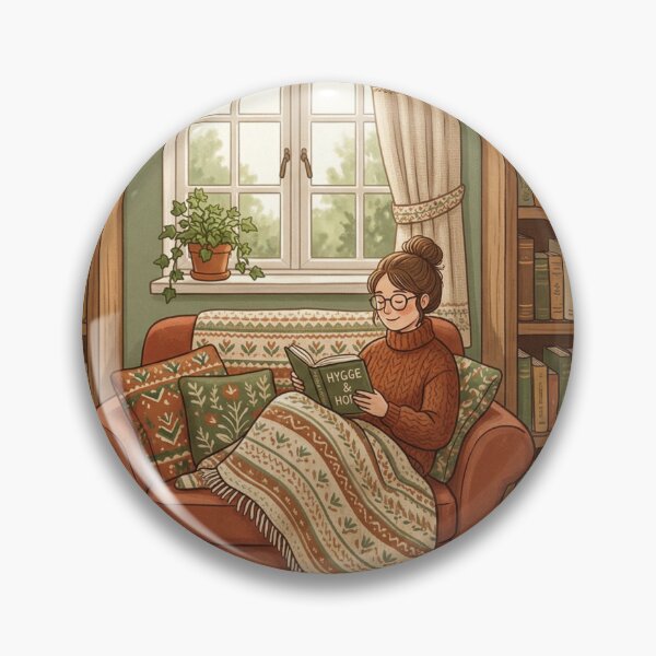 Item preview, Cozy Book Lover Aesthetic Girl!!! - Cozy Girl Book Lover - Girl reading in her cozy reading nook - A cozy paradise for book lovers designed and sold by SoffyLee586.