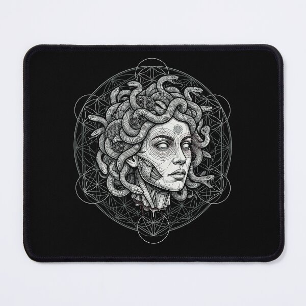 Item preview, Geometric Medusa Sacred Geometry Gorgon Snake Head designed and sold by k3rstman1.