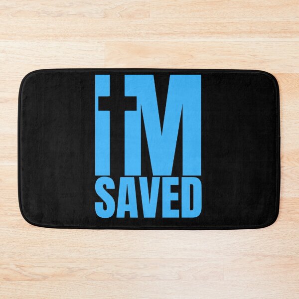 Item preview, I am Saved - Christian Sky Blue Design  designed and sold by MoriaStore.