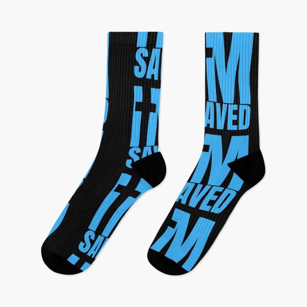 Item preview, I am Saved - Christian Sky Blue Design  designed and sold by MoriaStore.