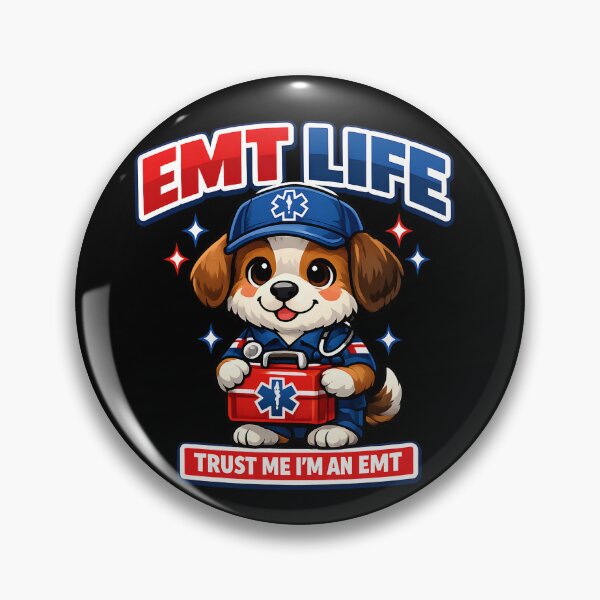 Item preview, EMT Life Trust Me I’m An EMT Cute Dog EMS Paramedic First Responder Gift Design designed and sold by ClinicalHubs.
