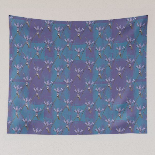 Item preview, Spring's First Flower on Barn Tin Blue & Purple designed and sold by Digitalmyth's Designs.