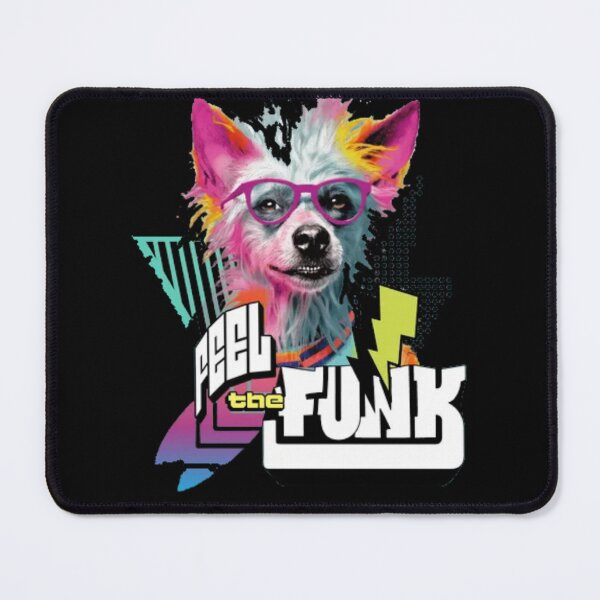 Item preview, Feel The Funk - Colorful Retro Dog With Glasses designed and sold by GenZFashion000.