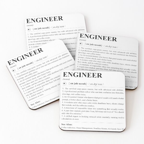 Item preview, Engineer Definition Dictionary Style Funny Shirt designed and sold by DrTol.