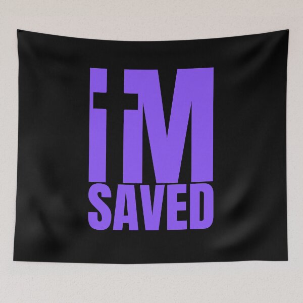 Item preview, I am Saved - Christian Purple Design  designed and sold by MoriaStore.