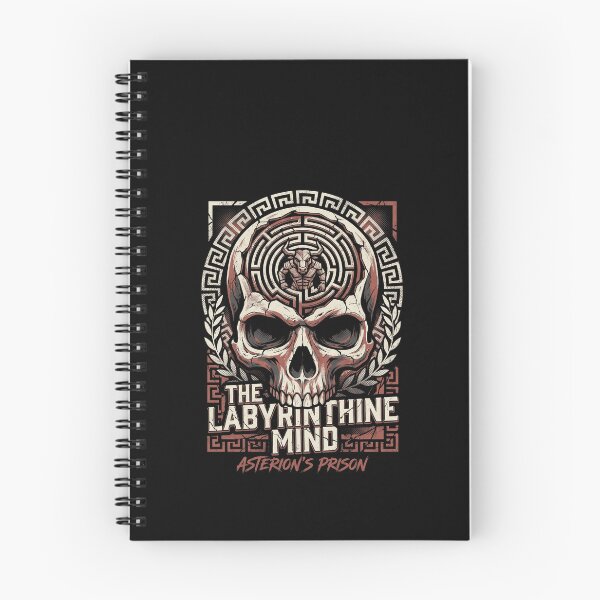 Item preview, Greek Mythology Labyrinthine Mind Asterion Minotaur Skull designed and sold by k3rstman1.