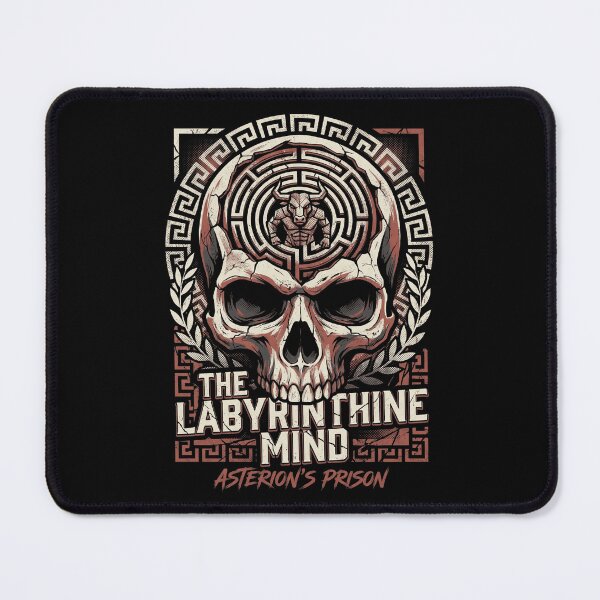 Item preview, Greek Mythology Labyrinthine Mind Asterion Minotaur Skull designed and sold by k3rstman1.