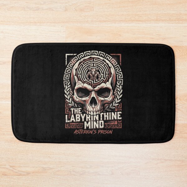 Item preview, Greek Mythology Labyrinthine Mind Asterion Minotaur Skull designed and sold by k3rstman1.