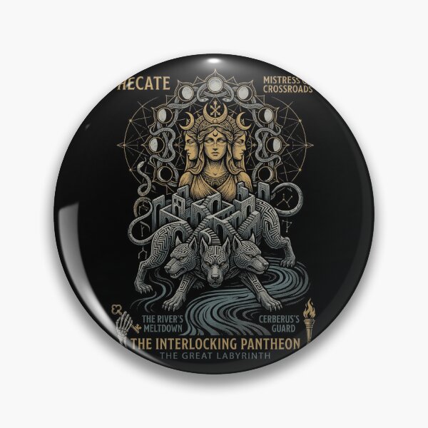 Item preview, Hecate Mistress of Crossroads Greek Mythology Labyrinth designed and sold by k3rstman1.