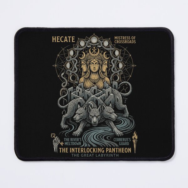 Item preview, Hecate Mistress of Crossroads Greek Mythology Labyrinth designed and sold by k3rstman1.