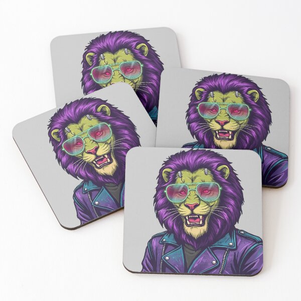 Item preview, Frankenpetz Lion 2 - Cyberpunk Rocker Lion designed and sold by Frankenpetz.