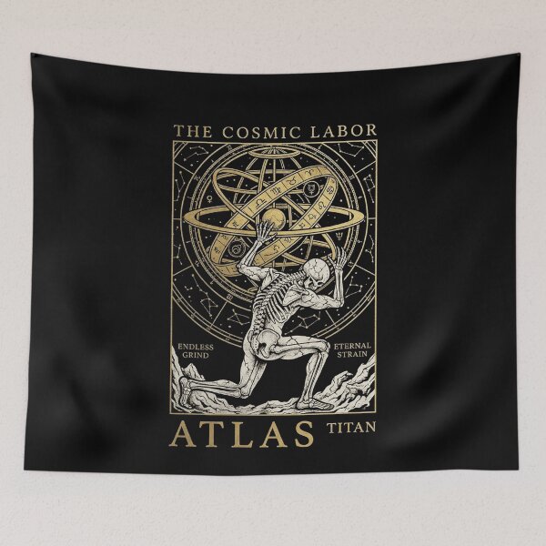 Item preview, Skeleton Atlas Titan Cosmic Labor Celestial Sphere designed and sold by k3rstman1.