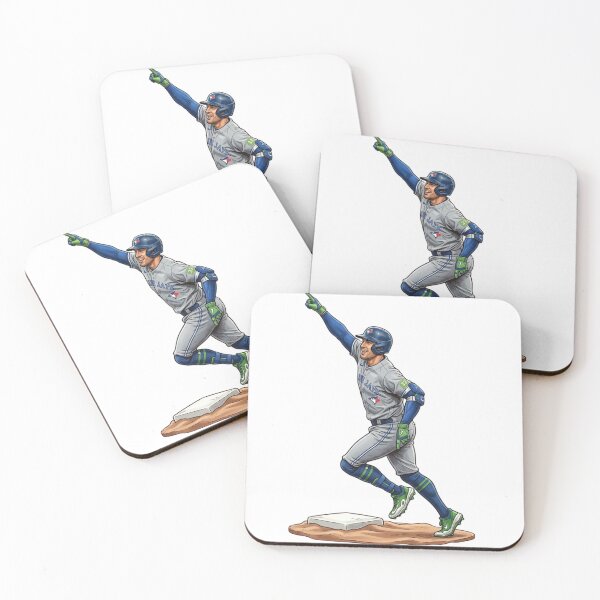 Item preview, George Springer Toronto Blue Jays Home Run Celebration Illustration designed and sold by artsdylan.