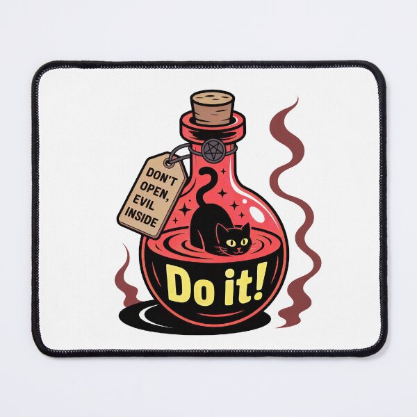 Item preview, Black Cat Potion Aesthetic – Witch Bottle Illustration, Cute Spooky Magic Design designed and sold by Timegraf.