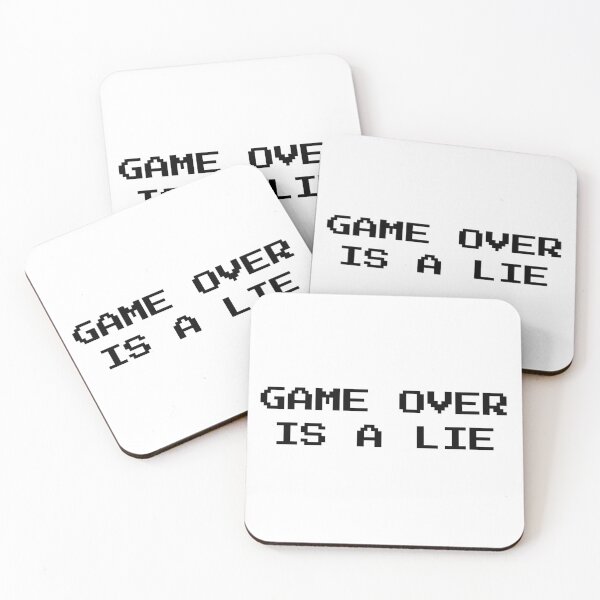 Item preview, Game Over Is a Lie – Minimalist Gamer Quote Design designed and sold by WS Studio.