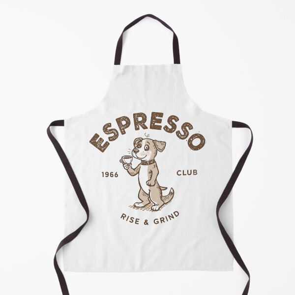 Item preview, Vintage Espresso Dog Coffee Lover Design – Rise & Grind Coffee Club Aesthetic designed and sold by trendplusco.