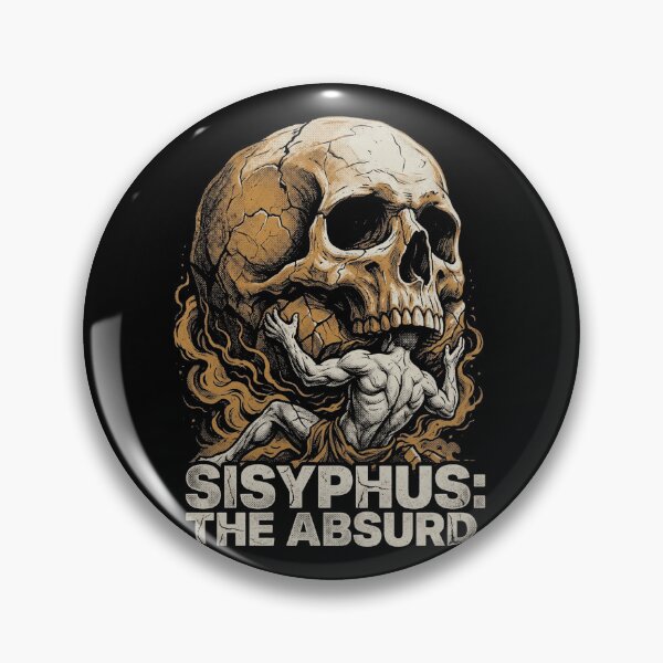 Item preview, Sisyphus The Absurd Vintage Philosophical Skull designed and sold by k3rstman1.