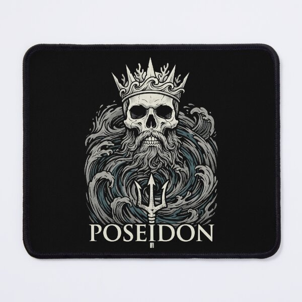 Item preview, Skeletal Poseidon Sea God Greek Mythology Nautical designed and sold by k3rstman1.