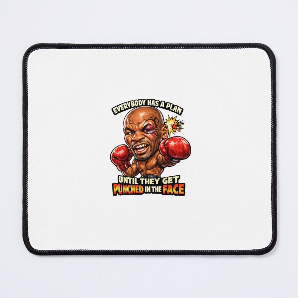 Item preview, Everybody Has a Plan – Mike Tyson Caricature | Funny Boxing Quote Sticker designed and sold by Alphawearusa.