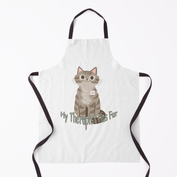 Item preview, My Therapist Has Fur - Emotional Support Cat Gift for Mental Health Cat Lover T-Shirt designed and sold by DragonClaw ⭐⭐⭐⭐⭐.