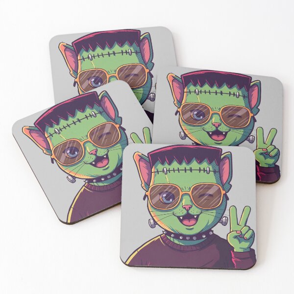 Item preview, Frankenpetz Meow Collection:- Stitched Peace Cat 1 designed and sold by Frankenpetz.