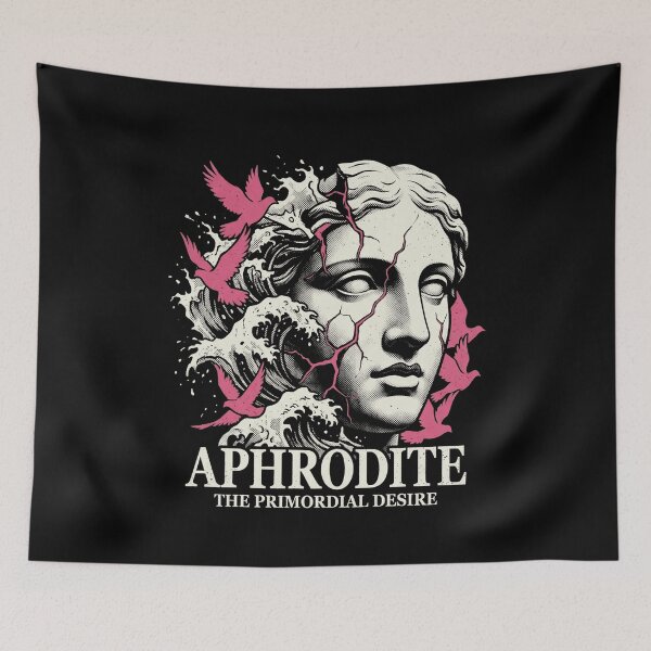 Item preview, Aphrodite Greek Goddess Statue Vaporwave Aesthetic Waves designed and sold by k3rstman1.