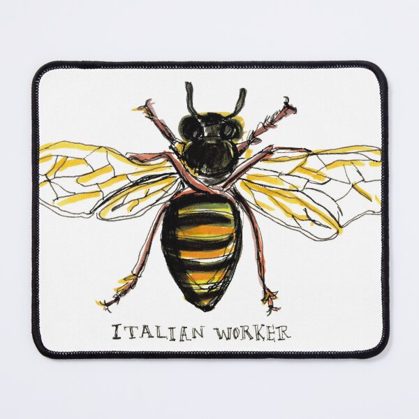 Item preview, Italian Worker Bee Illustration – Vintage Insect Art designed and sold by MBandëira.