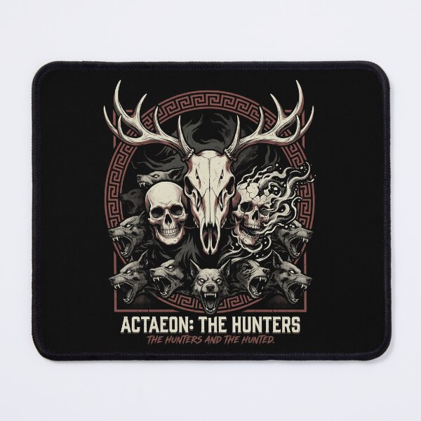 Item preview, Actaeon Greek Mythology Deer Skull Hunting Wolves designed and sold by k3rstman1.