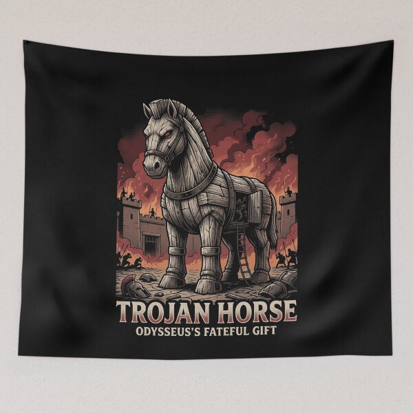 Item preview, Trojan Horse Greek Mythology Ancient War Scene designed and sold by k3rstman1.