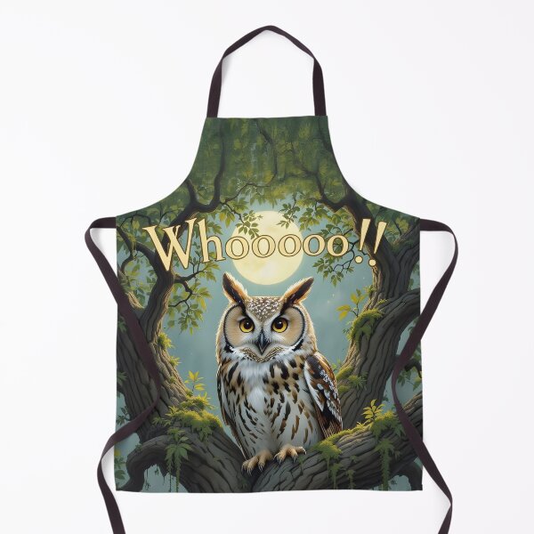 Item preview, Funny Owl Pun Whooooo Cute Owl Art designed and sold by SandyMDesigns.