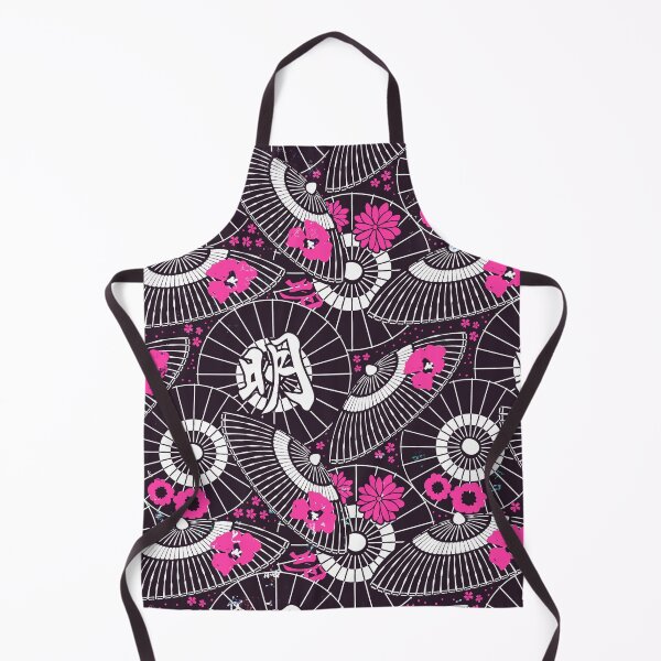 Item preview, Asian Parasol Pattern In Pink, Black And White designed and sold by DEC02.