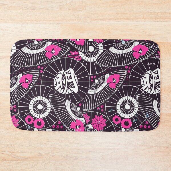 Item preview, Asian Parasol Pattern In Pink, Black And White designed and sold by DEC02.
