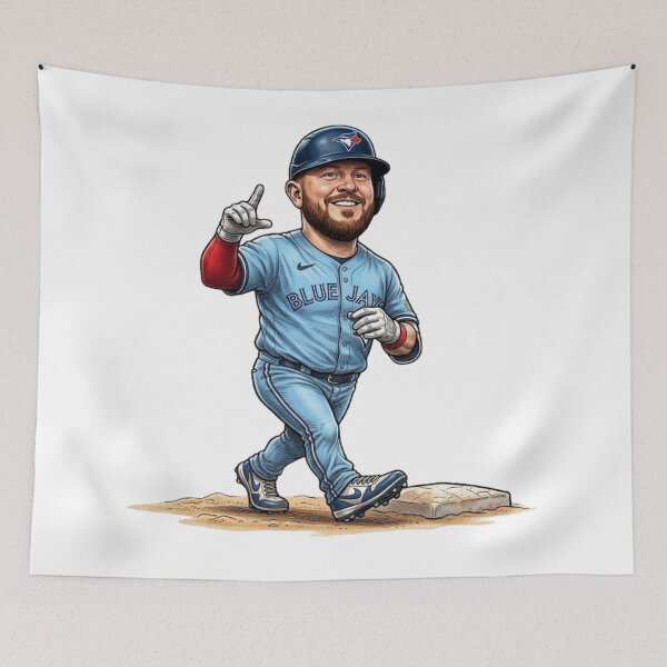 Item preview, Alejandro Kirk Blue Jays "Kirk-Off" Homerun Trot Cartoon designed and sold by artsdylan.