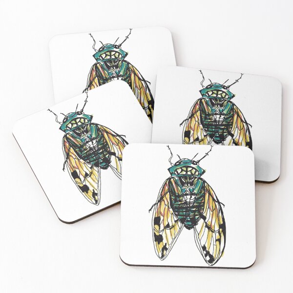 Item preview, Cicada Wing Illustration – Minimal Aesthetic Insect Art designed and sold by MBandëira.
